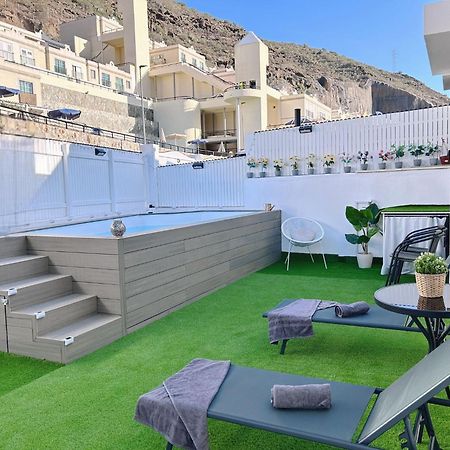 Big Villa Puerto Rico Streetfront With Private Saltwater Jacuzzi Pool, Bbq, Kitchen & 3 Terraces Near Shopping Center Puerto Rico (Gran Canaria) Kültér fotó