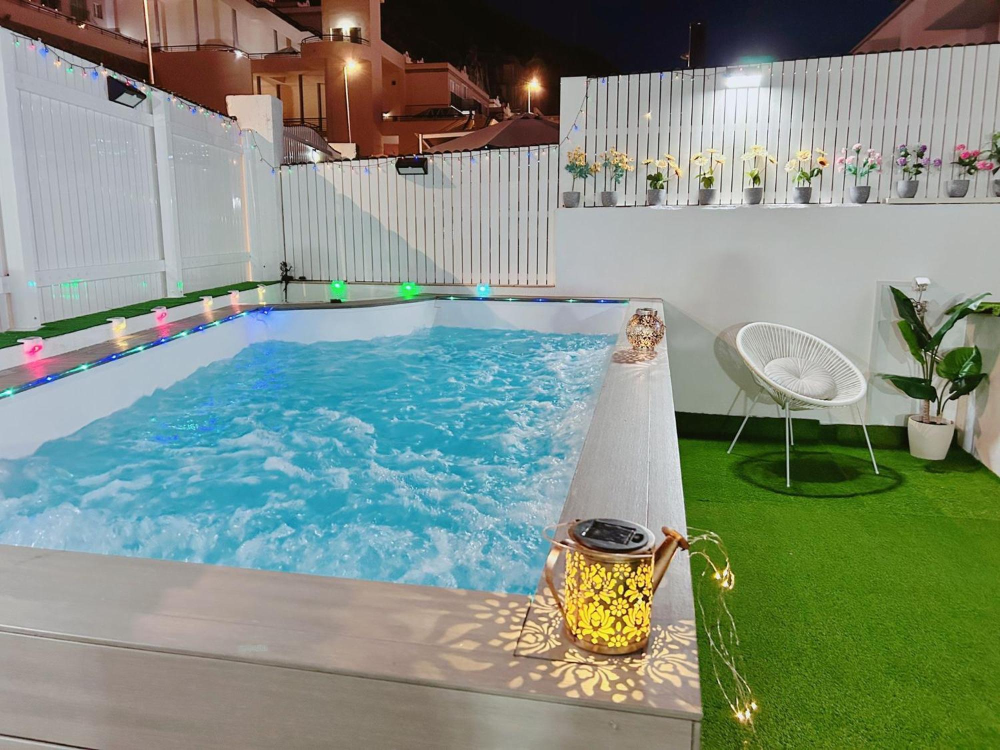 Big Villa Puerto Rico Streetfront With Private Saltwater Jacuzzi Pool, Bbq, Kitchen & 3 Terraces Near Shopping Center Puerto Rico (Gran Canaria) Kültér fotó