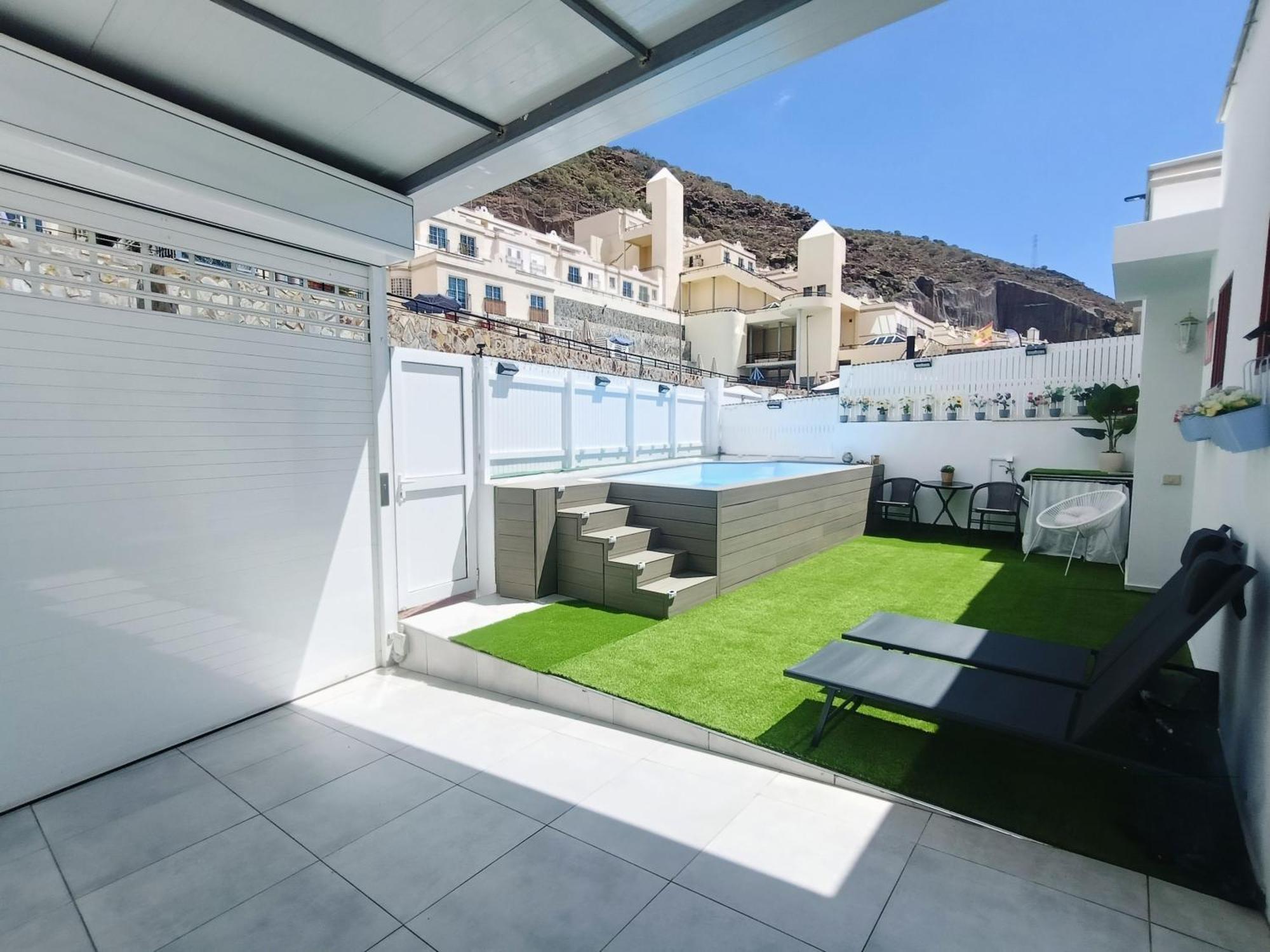 Big Villa Puerto Rico Streetfront With Private Saltwater Jacuzzi Pool, Bbq, Kitchen & 3 Terraces Near Shopping Center Puerto Rico (Gran Canaria) Kültér fotó